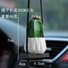 Colgante de Cactus Suculento de Resina para Coche, Colgante Decorativo para Espejo Retrovisor de Coche, Adornos para Coche