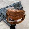 Bolsa popular deste ano estilo ocidental bolsa de peito 2024 nova moda bolsa de cintura ins alça de ombro larga bolsa de mensageiro de linha de bordado bolsa feminina
