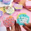 Mini Console de Jogo de Quebra-Cabeça Whack-A-Mole de Apertar e Jogar para Meninos e Meninas Pequenos, Brinquedos para Desenvolvimento de Memória e Raciocínio Infantil