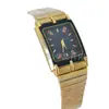 Reloj de Hombre con Diamantes de Colores Estilo Medio Oriente Caja Cuadrada Correa de Acero Inoxidable Suministro de TikTok al por Mayor Correa de Flores
