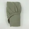 Funda de Cama de Dos Piezas de Tela Creada Transfronteriza Hilo de Algodón para Bebé Color Sólido Cubierta Completa para Cama de Bebé Sábana de Cama Transpirable de Hilo de Algodón de Doble Capa