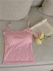 Ins Super Hot Girl Lace Pequeno Floral Sling Beautiful Back Vest One-piece Chest Pad Wrapping Chest Outer Wear Base Top