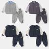 Traje Deportivo de Otoño para Niños, Chaqueta de Béisbol para Bebé, Pantalones Largos, Ropa para Niños, Pantalones de Chándal para Bebé, Estilo Primavera y Otoño