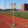 Cronómetro de Piso para Lap Timer Campana de Cronometraje para Árbitro Campana de Latón para Línea de Meta con Ruedas Placa de Marcación Campana de Latón