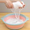Lavabo Plegable de Silicona Engrosado para el Hogar, Cubeta para Lavar Ropa de Dormitorio de Estudiante, Plegable Portátil para Viaje, Cubeta de Plástico para Lavar Pies