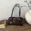 Bolso de Hombro de PU de Alta Gama Estilo Coreano Nuevo Primavera para Mujer, Bolso Cruzado Versátil para el Trabajo, Bolso de Mano Rosa de Moda
