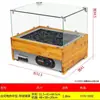 Máquina Parrilla para Salchichas de Escritorio, Máquina Parrilla para Hot Dogs a Gas Enchufable, Máquina Parrilla para Salchichas de Piedra Volcánica, Doble Uso Dos en Uno
