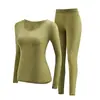 Ropa Interior Térmica Bosein para Mujer Autocalentable Temperatura Constante Ropa para Belleza de la Piel Ultradelgada Alta Elasticidad Máscara Base Muscular Conjunto de Ropa Ropa de Otoño y Pantalones Largos