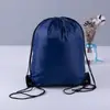 Bolsas de Poliéster com Cordão em Estoque Mochilas com Cordão Coloridas Personalizadas Sacolas de Poliéster com Cordão Vazias