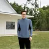 Camiseta Deportiva de Media Manga con Estampado de Logo Otoño 7A Antibacteriana Sin Costuras Anti-Arrugas Alta Elasticidad Camisa Polo con Cuello Alto con Estampado