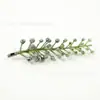 Venta Caliente en Ebay Helecho Artificial de Plástico Escarcha Blanca Plantas Acuáticas Guirnalda DIY Ramillete Pared de Flores Sombrero de Paja Flor de Muñeca Accesorios