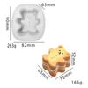 Molde de Silicona para Apretar Dibujo Animado Cachorro Bizcocho Animalito Muñeca Linda Forma de Animal Galleta Tostada DIY Molde de Silicona para Apretar