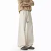 Calça Cargo de Pierna Reta Damasco Americano Masculina Marca da Moda Nova Solta Retro Versátil Esportiva Casual Longa