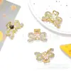 Nuevo Estilo de Tocados con Lazo de Alta Gama y Pasador Incrustado con Diamantes, Elegante Pinza de Media Cola en la Parte Trasera de la Cabeza, Versátil Accesorio para el Cabello tipo Pinza de Tiburón