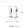 Aretes de Plata S925 Accesorios Aretes Materiales de Producción DIY Simples con Bandeja Colgante Soporte para Aguja de Oreja Plata Accesorios de Joyería para la Oreja