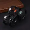 Pulsera de Cuero Multicapa Explosiones Transfronterizas de Amazon Joyería Vintage para Hombre Pulsera de Ojo de Tigre Hebilla Magnética de Acero Inoxidable