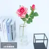 Flores Artificiais 2 Cabeças Rosa Tecido de Seda Flores Falsas Decoração de Casa Guia de Corredor Teto de Salão de Casamento Material Floral Atacado