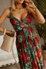 1928 Ebay Aliexpress Vestido Largo Bohemio Estampado de Tirantes sin Mangas con Cuello en V