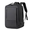 Mochila transfronteriza, expandible para ir al trabajo, gran capacidad, mochila casual de negocios y para estudiantes para hombre, bolsa multifuncional para laptop
