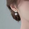 Pendientes de plata 925 con forma de aguja para puesto en el mercado nocturno, para mujer, de Corea del Sur, con explosiones en vivo y pendientes de red roja.