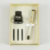 Set de Regalo de Tres Piezas Cabeza de Dragón Yongsheng Pluma Fuente Grabable con Logo, Pluma de Caligrafía para Estudiantes, Pluma para Firma de Regalo Empresarial