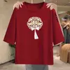 Camiseta de manga tres cuartos estilo chino nuevo para comercio exterior transfronterizo para mujeres, madres, señoras de mediana edad y mayores, top moderno estilo chino que reduce la edad