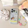 Funda de Polka Dot Colorida de Primavera de Dibujos Animados Little Jade para Apple 17 Pro Max, Funda de Mano Linda para iPhone 16 Pro, 15 Pro