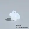 Figurillas de Animales Hipopótamo Pequeño de Resina Luminosa 3D Accesorios DIY Decoración de Escritorio de Coche Adornos Pequeños Venta al por Mayor