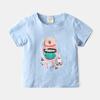 Camiseta de manga corta para niños versión coreana de ropa para niños chaqueta de dibujos animados para niños camisa básica de verano para bebé cuello redondo una generación de marea capilar