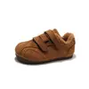 Tênis de Treino Casual Melanoid Alemão Feminino 2026 Outono/Inverno Novo Estilo Moda Versão Coreana Bico Redondo Com Pelúcia Solado Macio Confortável Sapatos de Algodão