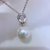 Perla de Agua Dulce Natural Plata de Ley 925 Diseño de Nicho para Mujer Lujo Ligero Colgante de Herradura Estilo Ins Colgante de Regalo de Cumpleaños