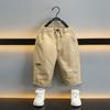 Calças Finas de Verão para Meninos, Shorts Externos, Calças Capris de Algodão Macio para Crianças, Calças Médias de Verão, Bebê Fashion e Moderno