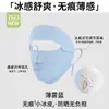 Mascarilla Protectora Solar Sin Costuras de Seda de Hielo para Mujer, Anti-UV, Transpirable de Alto Valor para Verano, Protector Solar Facial Completo con Protección para Ojos