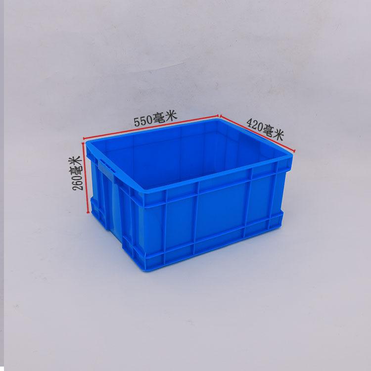 批发加厚长方形塑料周转箱 冷库塑料箱 500-25