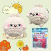 Kit de Materiales de Ganchillo para Muñeca Conejo Transfronterizo para Principiantes, Muñeca Hecha a Mano con Instrucciones en Inglés e Ilustraciones