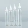 Botella Redonda Transparente de Hombro con Tapón Puntiagudo de 100ml 120ml 150ml 200ml Empaque Cosmético Reempaque de Loción Mascotas