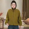 Colección nueva de invierno 2026: moderno y casual, versátil, con cuello de contraste, a prueba de viento, cálido, de corte holgado y engrosado, con cuello alto