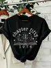 Camiseta Impresa Capítulo 50 Moda Femenina Casual Camiseta de Manga Corta con un Diseño para Cumpleaños 50 Nacido en 1976