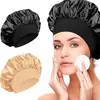 Comércio Exterior Transfronteiriço da Amazon Lenço de cabeça de aba larga alta elasticidade Touca de beleza Touca de banho Touca para cuidados com o cabelo Touca de dormir de cetim feminina