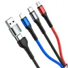 Cable de Carga Rápida Multifuncional Seis en Uno, Cable de Datos para Teléfono Móvil Uno a Tres, Cable de Carga Tipo-C de Tres Cabezas, Cable de Regalo