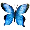 Cabeza de Flor de Mariposa de Goma Suave de Plástico, Decoración del Hogar con Flores Artificiales, Arreglo de Boda, Adornos al por Mayor, Decoración de Mesa para Exteriores