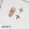 Manicura Nueva Blanco K-Color Producto Popular Caliente con Aleación Diamante Corazón Forma de Mariposa Estéreo Super Flash Joyería para Arte de Uñas