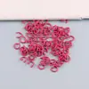 Accesorios para Joyería DIY 1.2*8mm Metal Pintura de Colores Anillo de Conexión de Círculo Único con Material Hecho a Mano Anillo Abierto