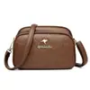 Bolso de Hombro de Nuevo Temperamento para Mujer Transfronterizo, Bolso Cruzado Sencillo y Versátil de Madre de Mediana Edad con Relieve de Moda, Casual Multicapa