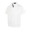 Camisas Retro Americanas de Corte Limpio de Manga Corta para Hombres y Mujeres, Nueva Marca de Moda de Verano, Camisas Casuales Sueltas de Manga Corta para Parejas