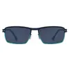 Gafas de Sol Transfronterizas Mismo Estilo para Hombres, Modernas Gafas de Dos Tonos para Exteriores para Mujeres, Gafas de Sol Metálicas de Alta Gama Retro al por Mayor