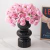 Pequeños Ramos de Rosas Letras a Mano Flores Artificiales 27 Pequeñas Peonías Flores Falsas Atrezzo para Fotografía Flores para Sostener la Novia Adornos para el Hogar