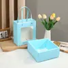 Bolsas de regalo transparentes con ventana, cajas de joyería de papel multicolor, juegos de regalo de muñeca y flores de cumpleaños
