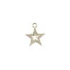 DIY Coreano Estrela Oca Colar Brincos Pingente Ouro Galvanizado Jóias Acessórios Micro-incrustado Pingente Estrela de Cinco Pontas