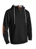 Sudadera Casual Gruesa de Otoño e Invierno para Hombre, Color Sólido, con Capucha, Bordada, Deportiva, de Ajusteholgado, Compuesta, Transfronteriza Europea y Americana de Amazon